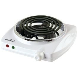 Brentwood Electric Single Burner (white) BTWTS322
