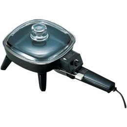 Brentwood Appliances SK-45 Nonstick Electric Skillet with Glass Lid (600W; 6)