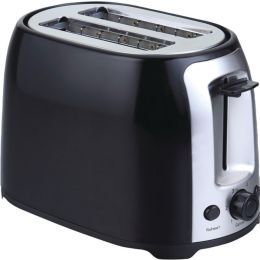 Brentwood Appliances TS-292B 2-Slice Cool-Touch Toaster with Extra-Wide Slots (Black & Stainless Steel)
