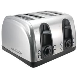 Brentwood Appliances TS-445S 4-Slice Toaster with Extra-Wide Slots