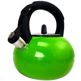 Mr Coffee Piper Shine Whistling Tea Kettle in Green