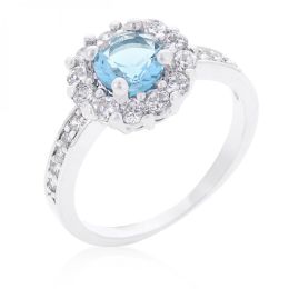 Bella Birthstone Engagement Ring In Blue (size: 07) R08347R-C31-07