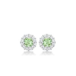 Bella Bridal Earrings In Peridot E50163R-C41