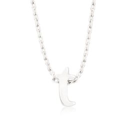 Silvertone Initial T Pendant P11409R-V00-T