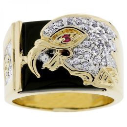Cubic Zirconia Eagle Men's Ring (size: 11) R07083T-V01-11