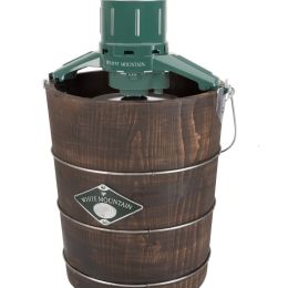 White Mountain Electric 4 Qt. Wood Tub Ice Cream Maker
