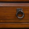 Black Wrought Iron and Walnut Wood Finish Bakers Rack